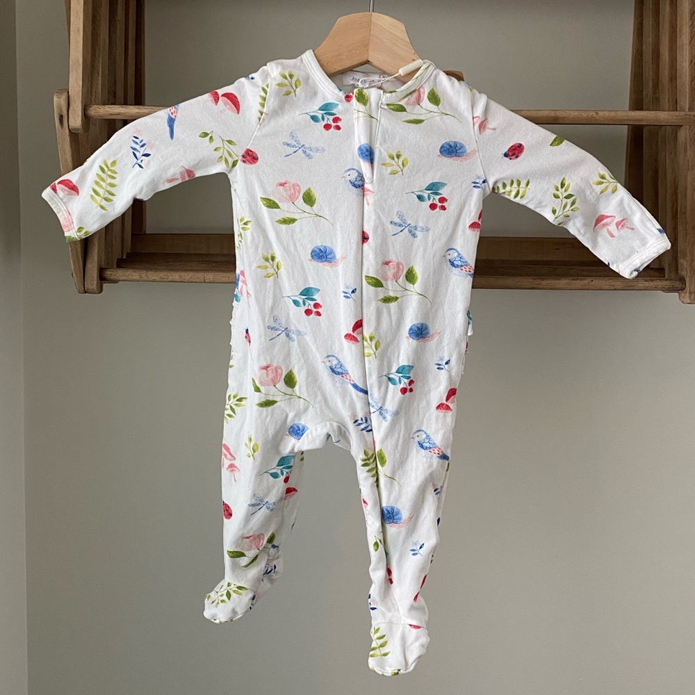 Angel Dear, 3-6m, ruffle bum, footie, fold-over cuffs. New with tags.